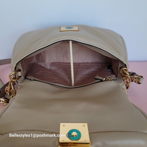 KATE SPADE Dakota Puffy Smooth Leather Convertible Crossbody Bag- Feather🎈$248⭐ - Picture 13 of 16